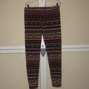 #1744 Shosho lined leggings  26Wx25 Inseam winter print